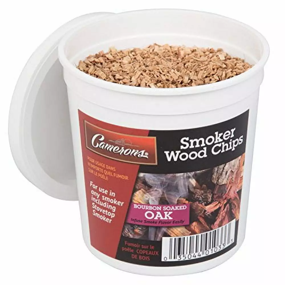 Camerons Smoking Chips Kiln Dried 100 Percent Natural Extra Fine Wood Smoker Sawdust Shavings Bourbon 1 Pint
