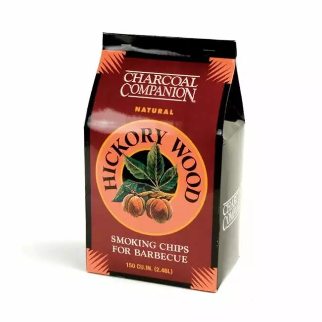 Charcoal Companion Hickory Wood Smoking Chips 144 cu BBQ and Grilling