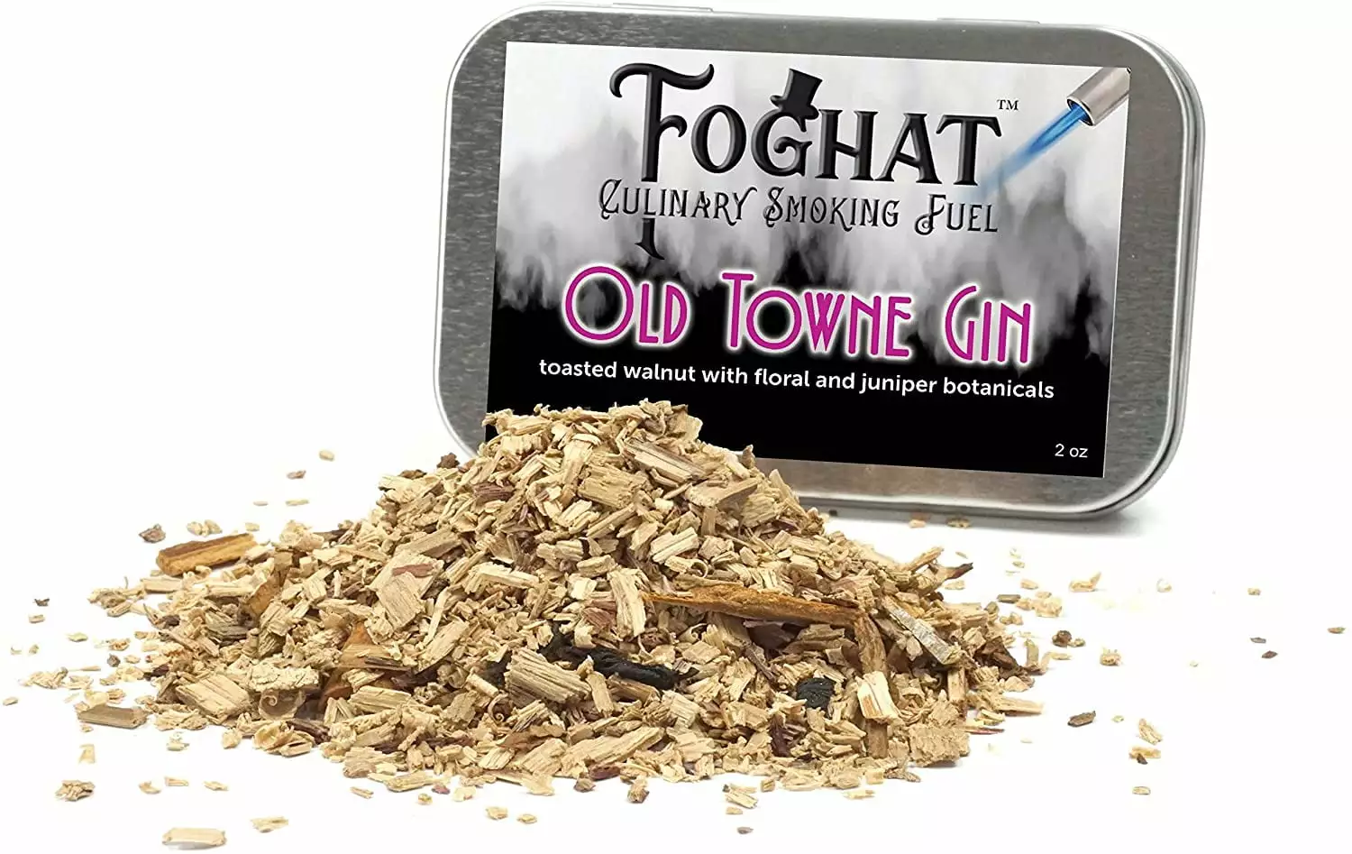 FogHat Old Towne Gin Wood Chips Cocktail Smoker Kit Drink Smoker