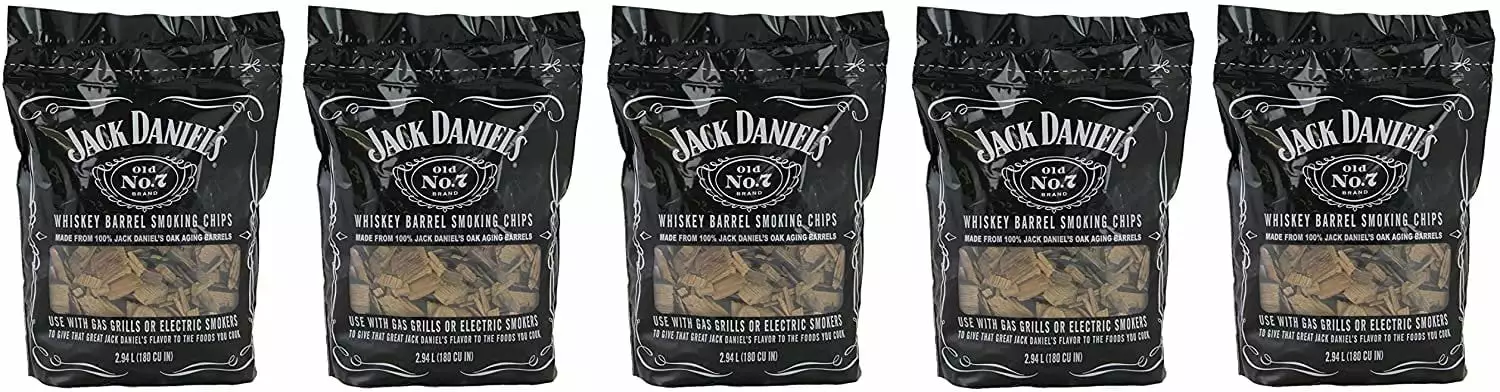 Jack Daniels GuaTty 01749 Wood BBQ Smoking Chips 5 Pack Grilling and Smoking Jack Daniel's