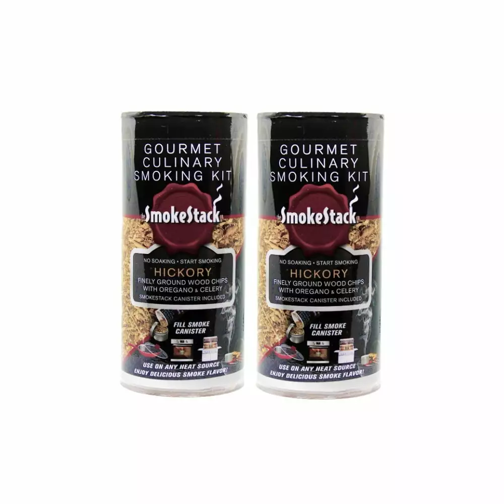 SmokeStack 2-Pack Hickory Wood Chips Smoking Kits Barbecue and Smoking SmokeStack Product