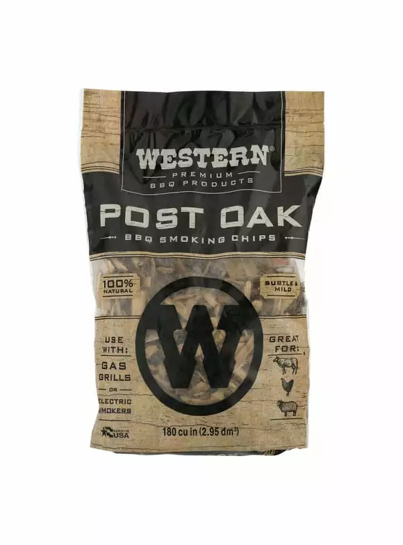 Pack 2 Western Luxury BBQ Oak Smoking Chips 180 Cu Grilling and Smoking