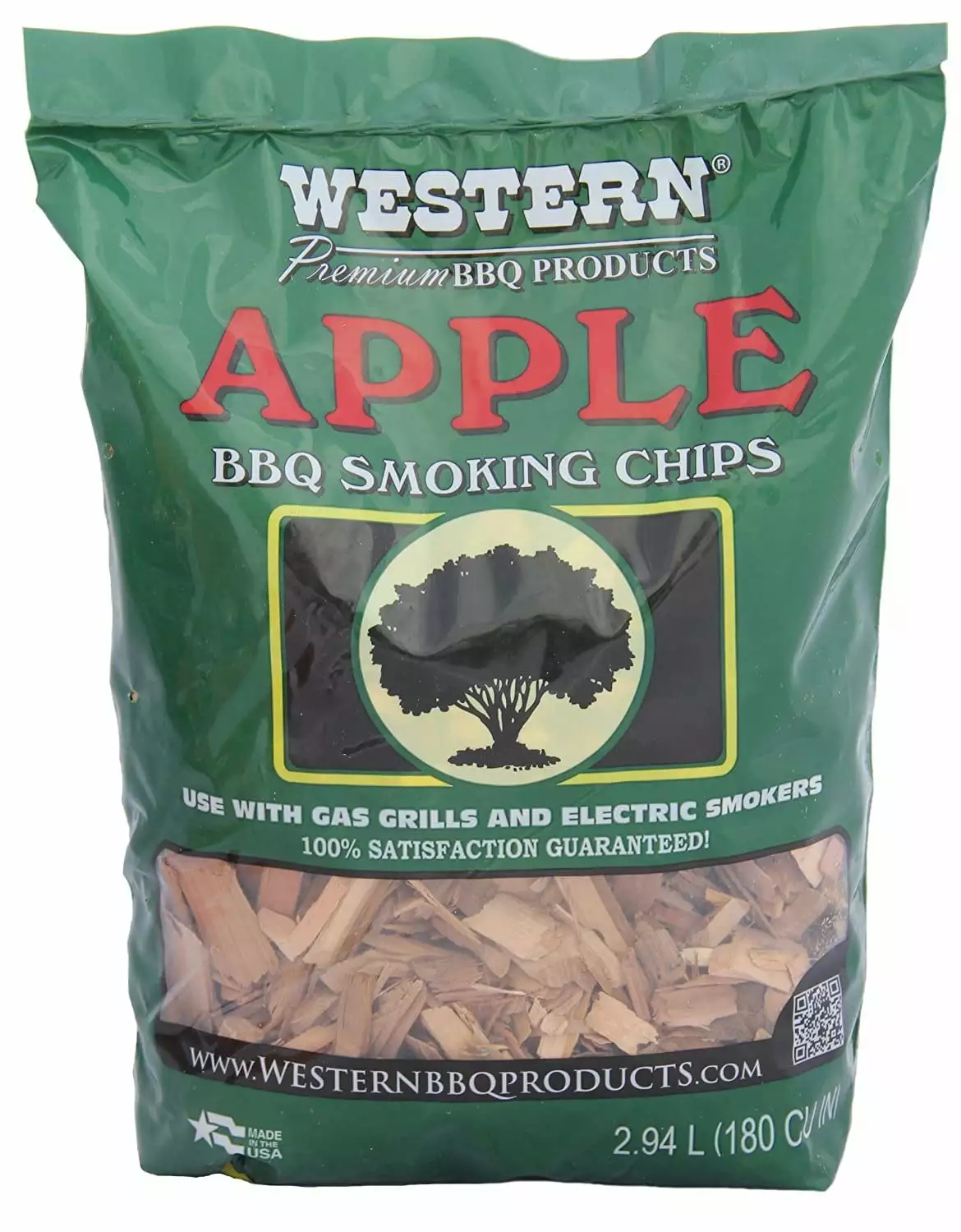 Western Apple Smoking Chips 2-Pound Bags Pack 6 Smokers and Grills