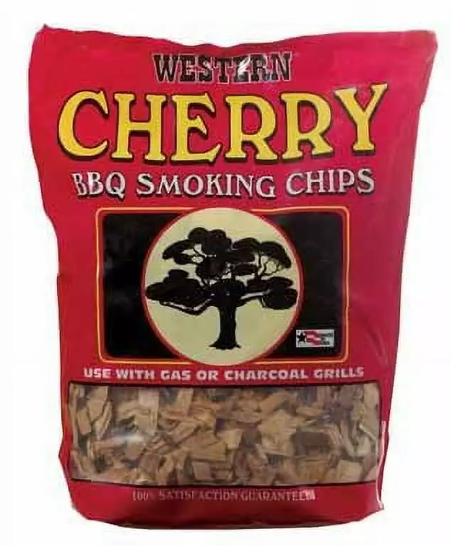 Western Cherry Smoking Chips 2-Pound Bags Pack 6 BBQ and Grilling