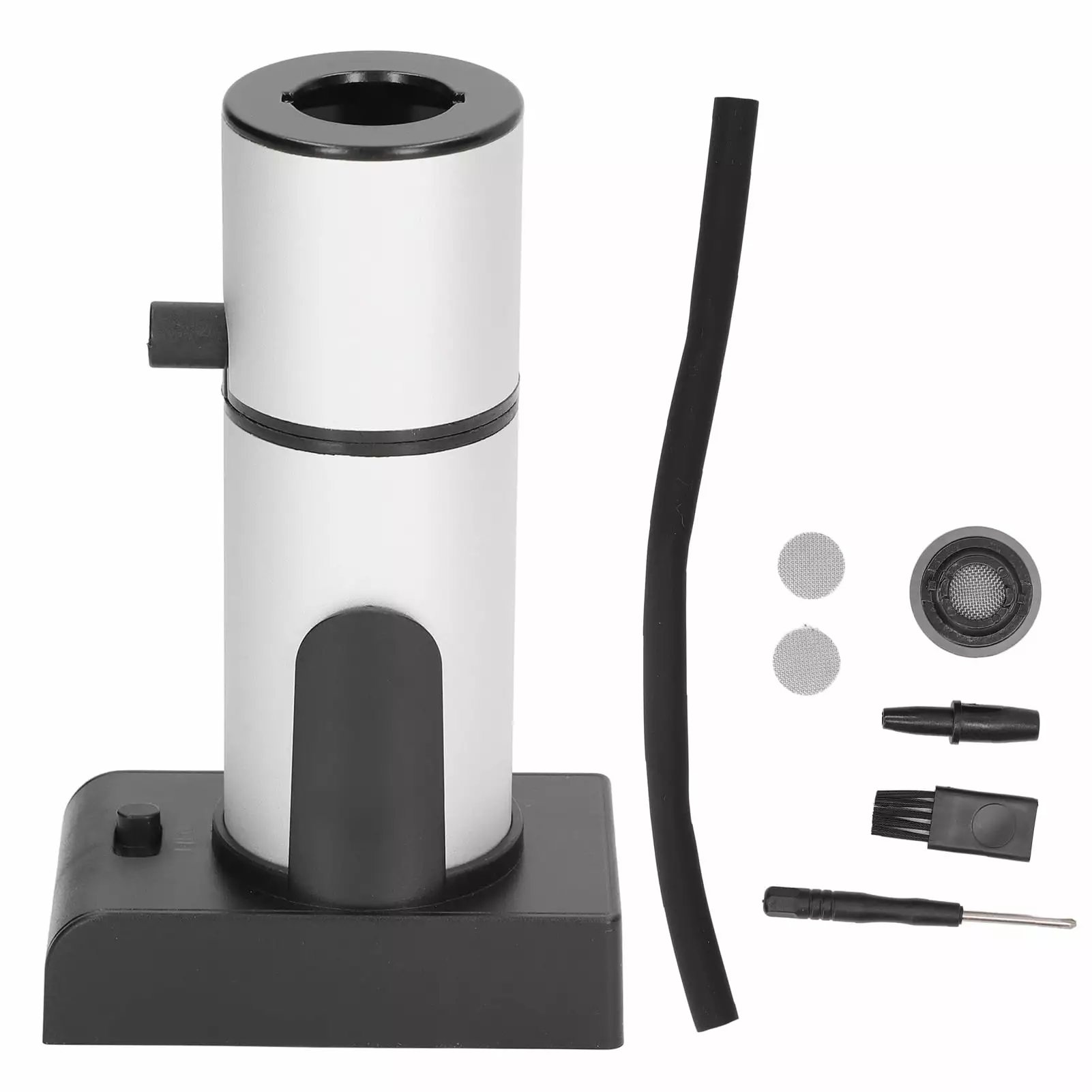 Adjustable Gear Aluminum Zinc Alloy Handheld Drink Cocktail Smoker Kit Kitchen Silver jiayuxuandianzi