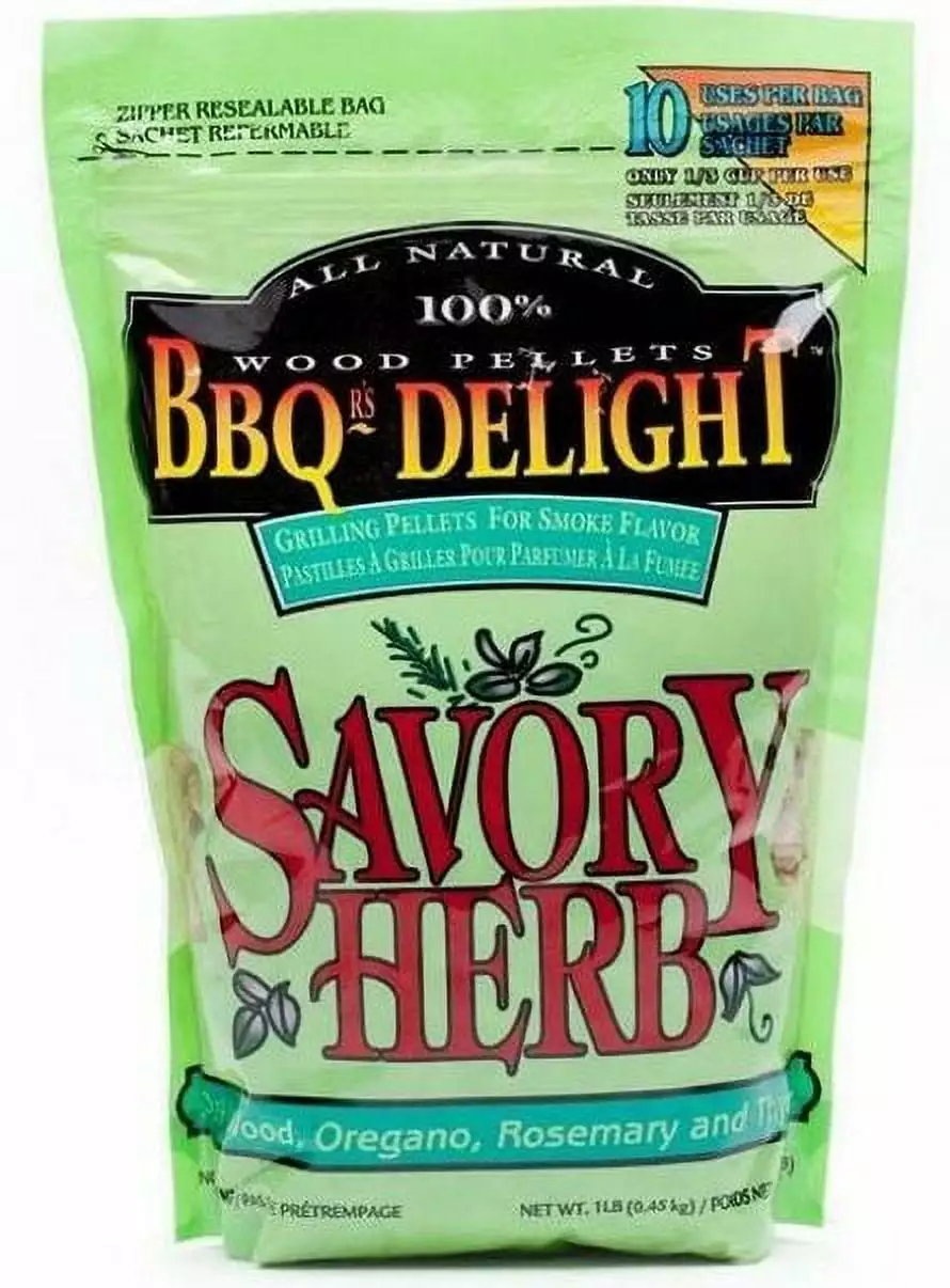 BBQrs Delight 1 lb BBQ Pellets Grilling and Smoking Wood Chips BBQr's Delight