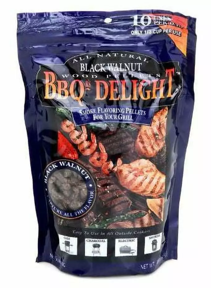 BBQr's Delight Black Walnut Cooking Pellets 1lb Grilling and Smoking