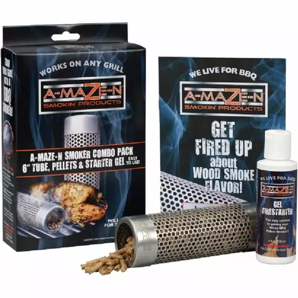 -Maze-N 6 Tube Smoker Combo Pack Any Grill and Smoking Needs