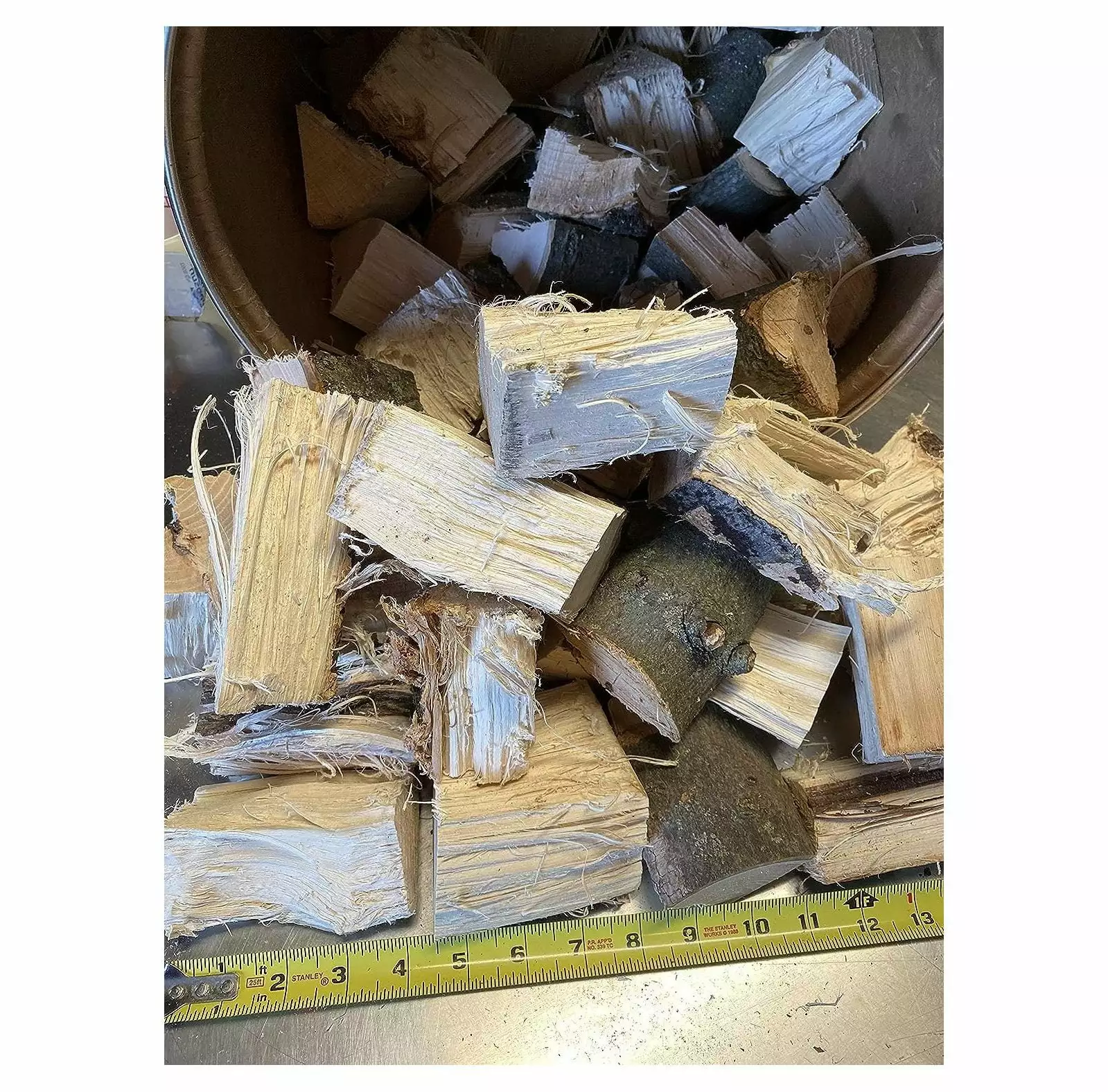 CintBllTer Hickory Wood Chunks 5 Pounds BBQ Grilling and Smoking