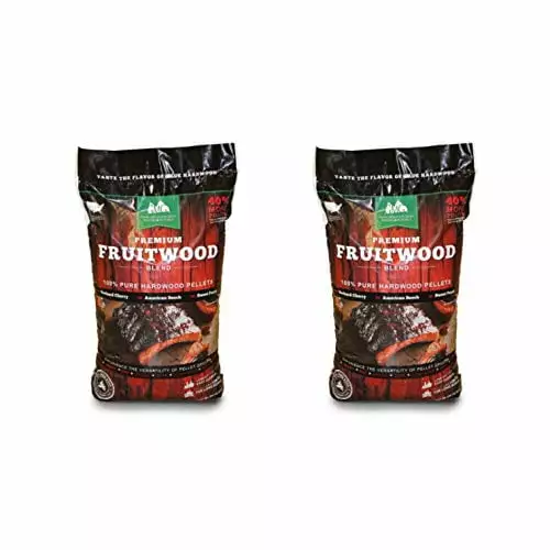 Green Mountain Luxury Fruitwood Pure Hardwood Grilling Pellets 2 Pack