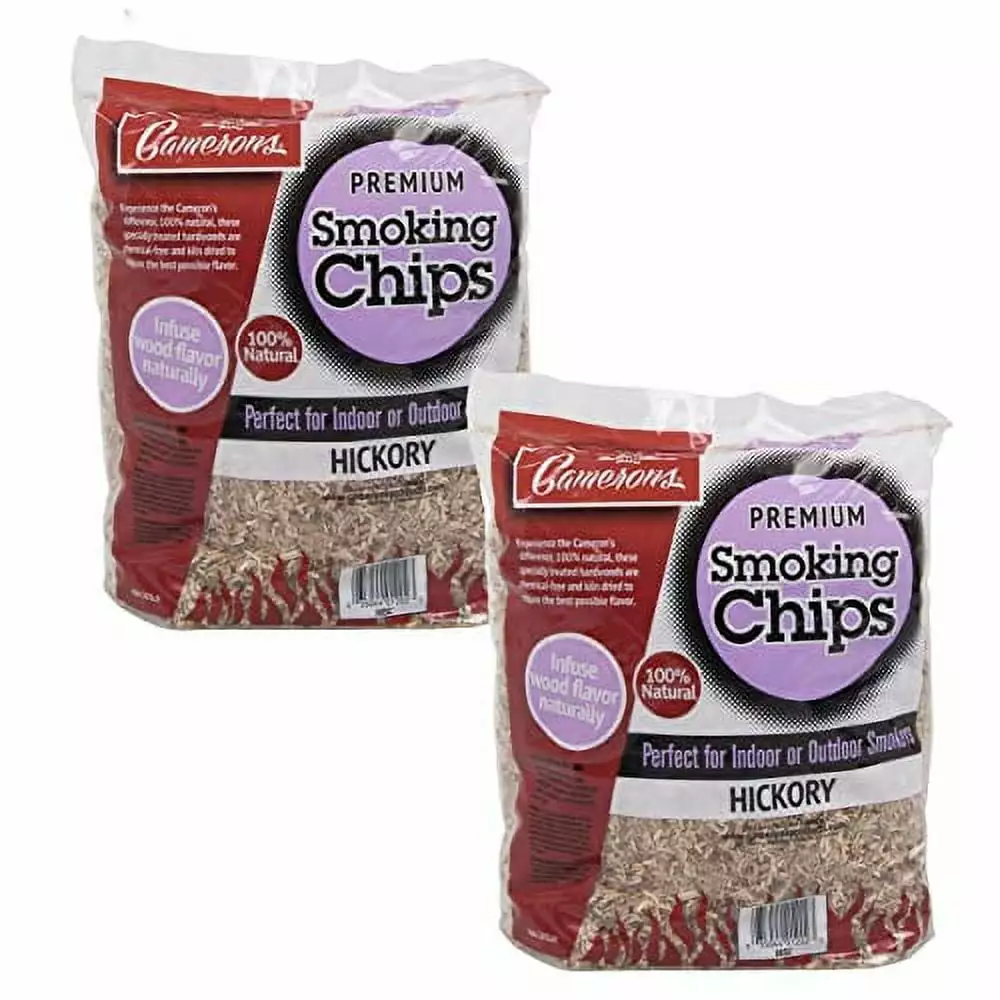 Camerons Products Smoking Chips Hickory 4 Pounds Kiln Dried BBQ Chips
