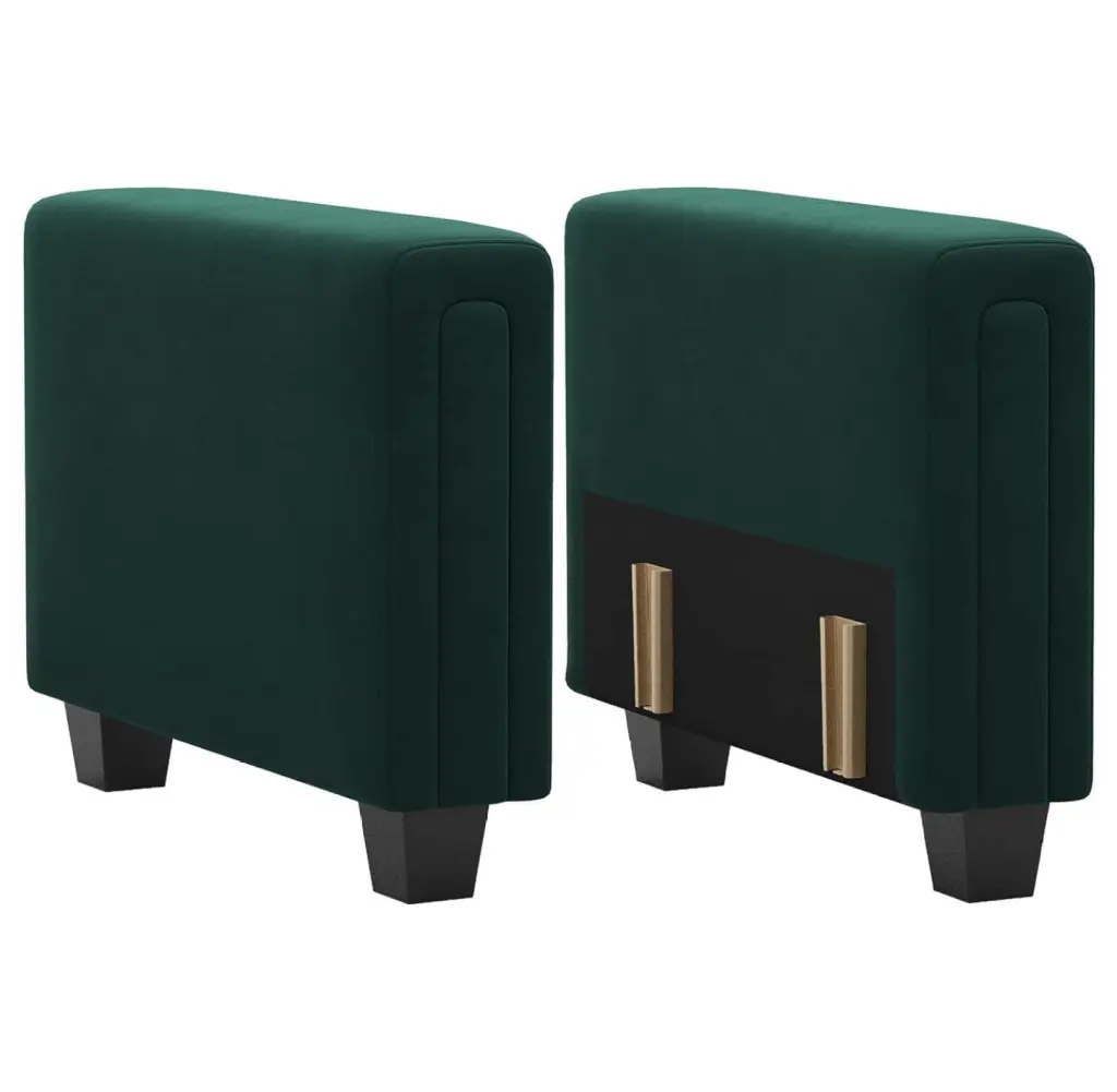 KioJJp Velvet Armrest Module Modular Sectional Sofa Couch Side Armrest Green