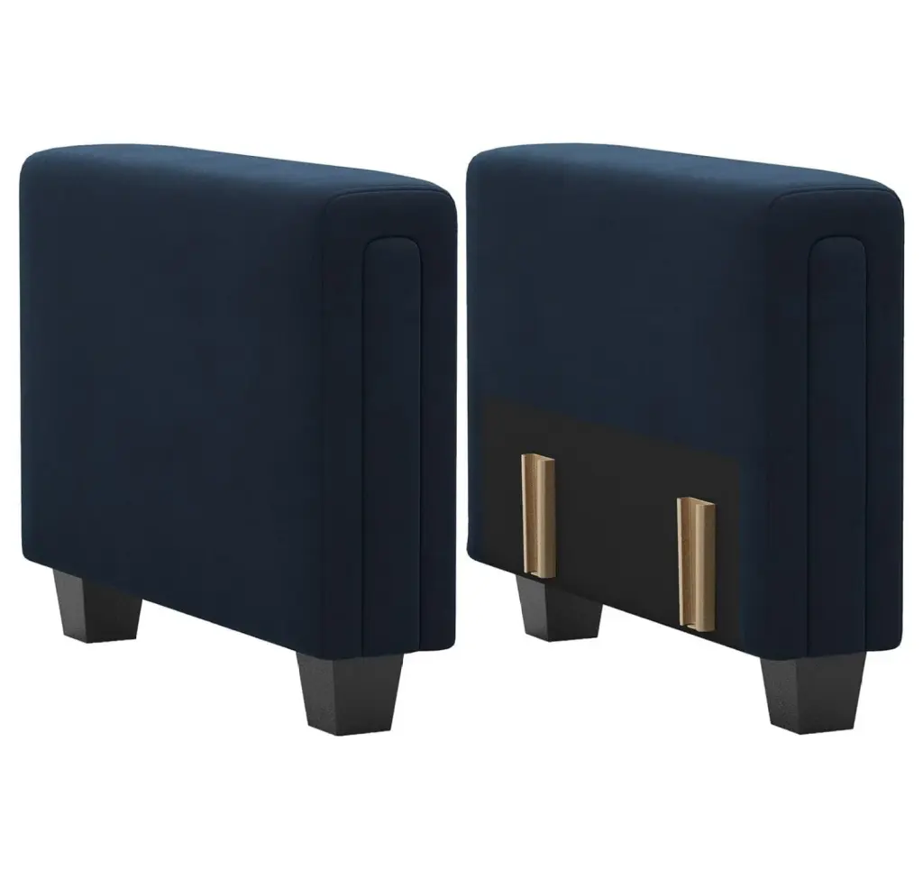 KioJJp Velvet Armrest Module Modular Sectional Sofa Couch Side Armrest Blue