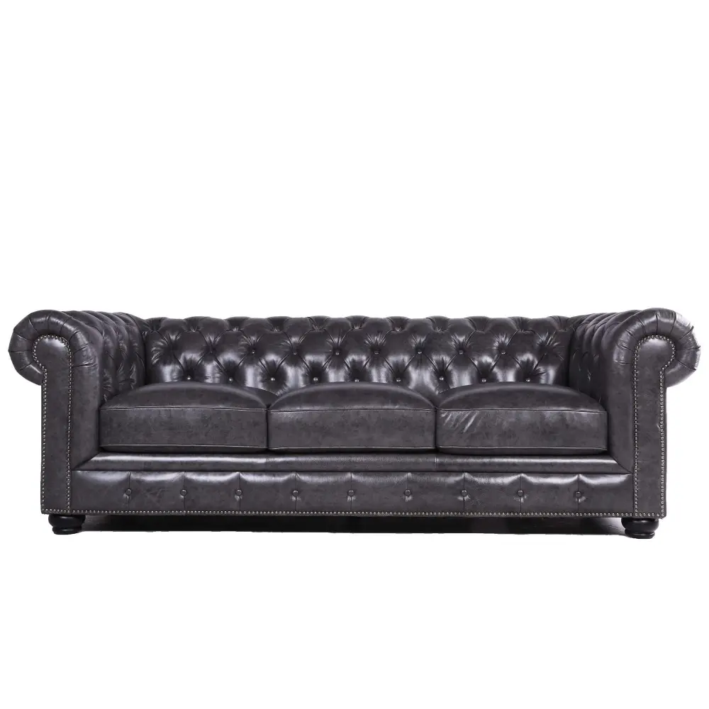 Traditional Tufted Chesterfield Nailhead Sofa