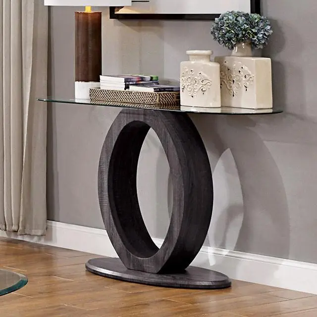 Lodia Gray Sofa Table Narrow Console Table Hallway