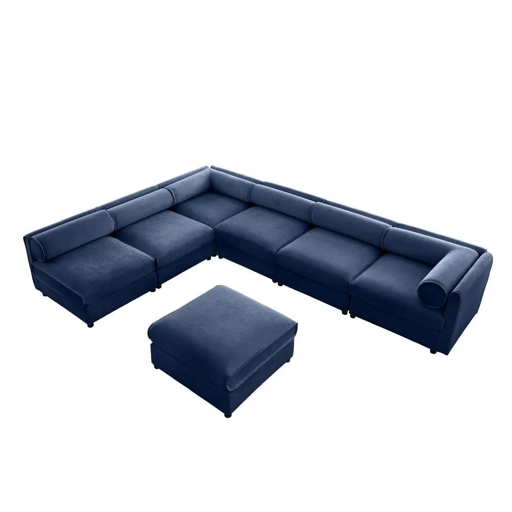 Modern Modular Sectional Sofa Storag, Contemporary Cylindrical Design