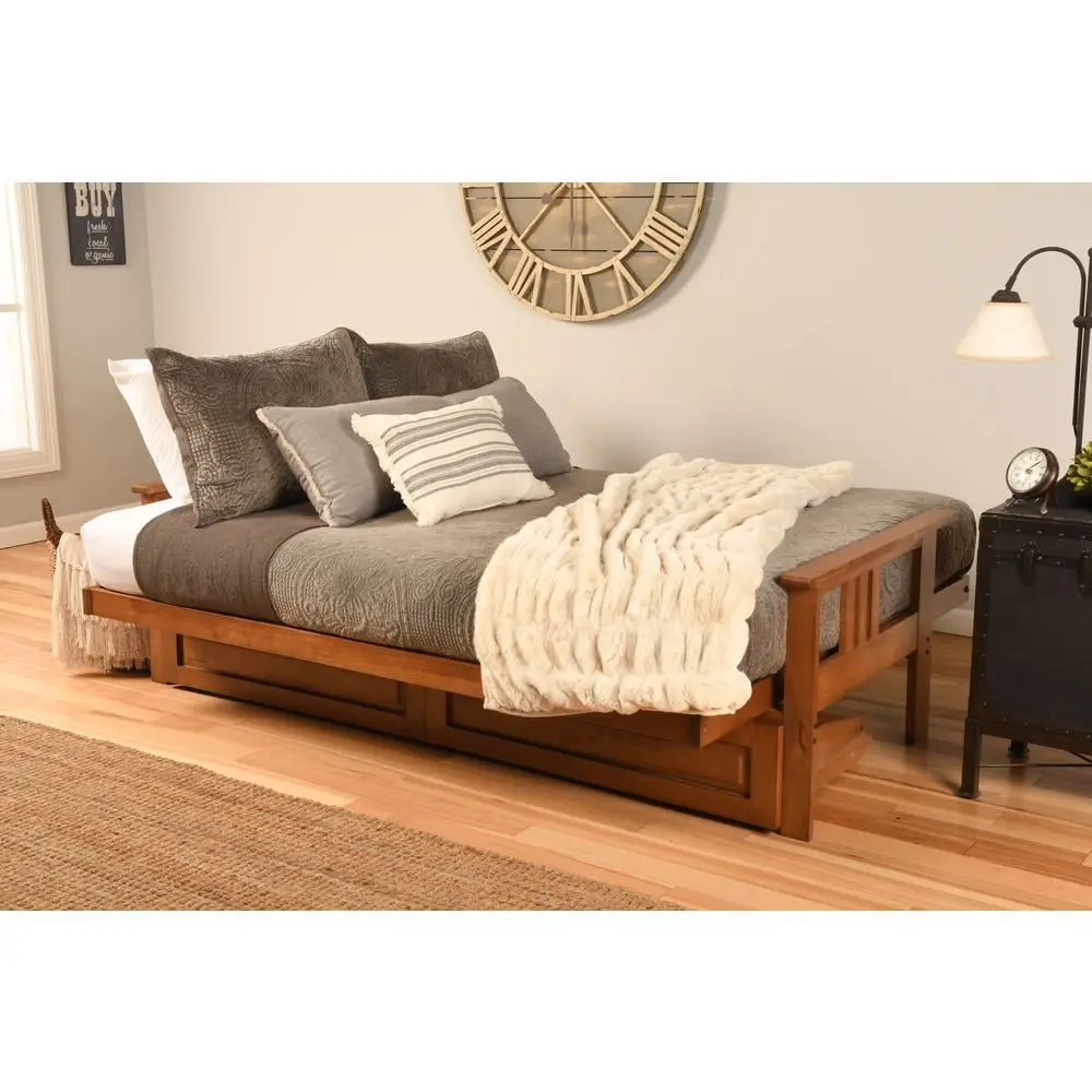 Kodiak Furniture Monterey Barbados Sofa Suede Gray Fabric Mattress
