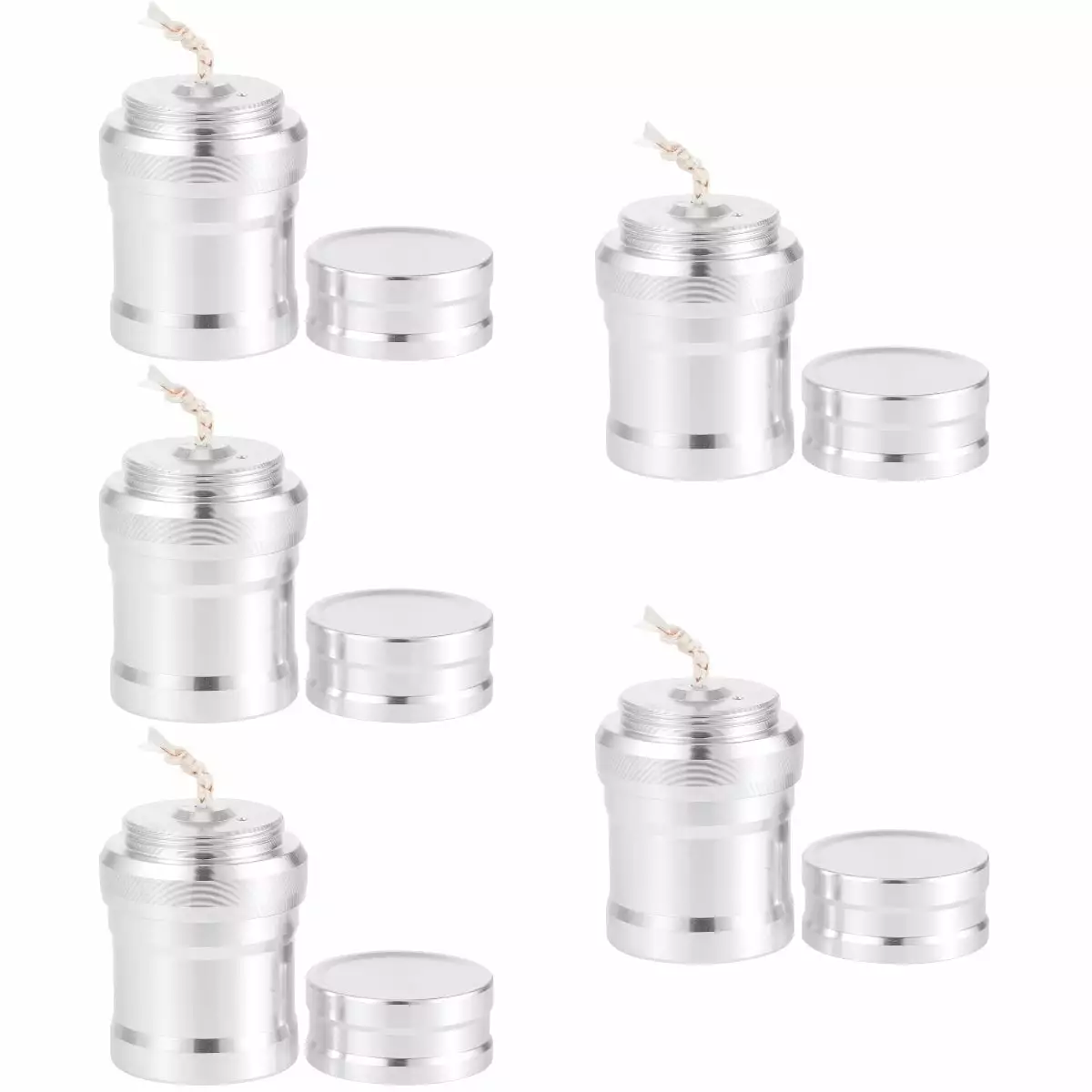 5 Pack Mini Heater Outdoor Tabletop Fireplace Indoor Portable Alcohol Burner Lamp Camping Stove Small