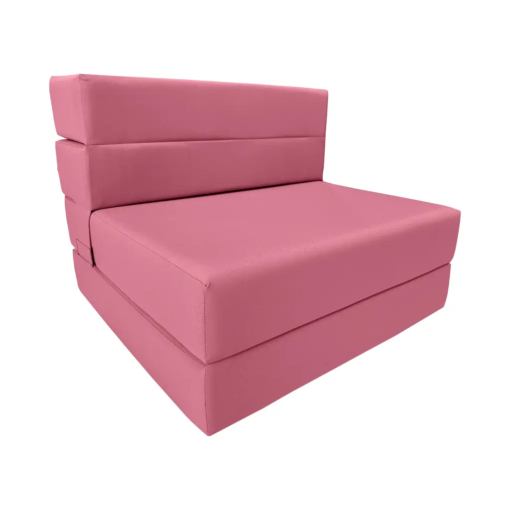 Lounger Folding Foam Mattress 80x32x6 Portable Convertible Sofa Bed Pink Sleeper Amfuton