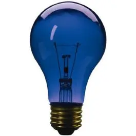 Transparent Party Light Bulb Blue 25-Watts Decorative Lighting Events Westpointe