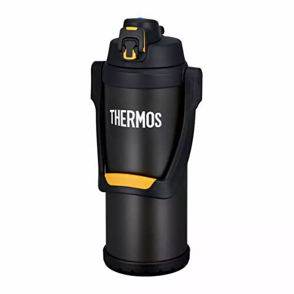 Thermos Vacuum Insulated Sports Jug 2.5L Black Orange Lid
