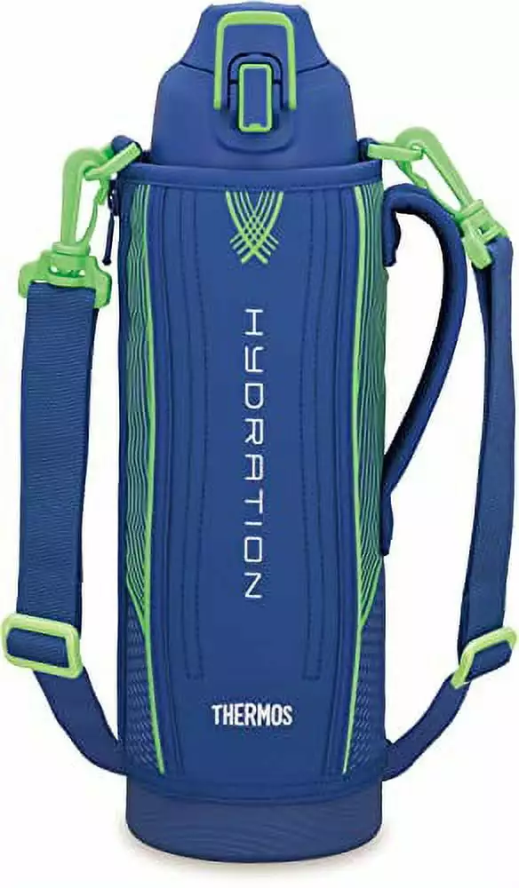 Thermos Vacuum Insulated Sports Water Bottle 1.5L Blue Green FHT-1502F BLGR Cooling
