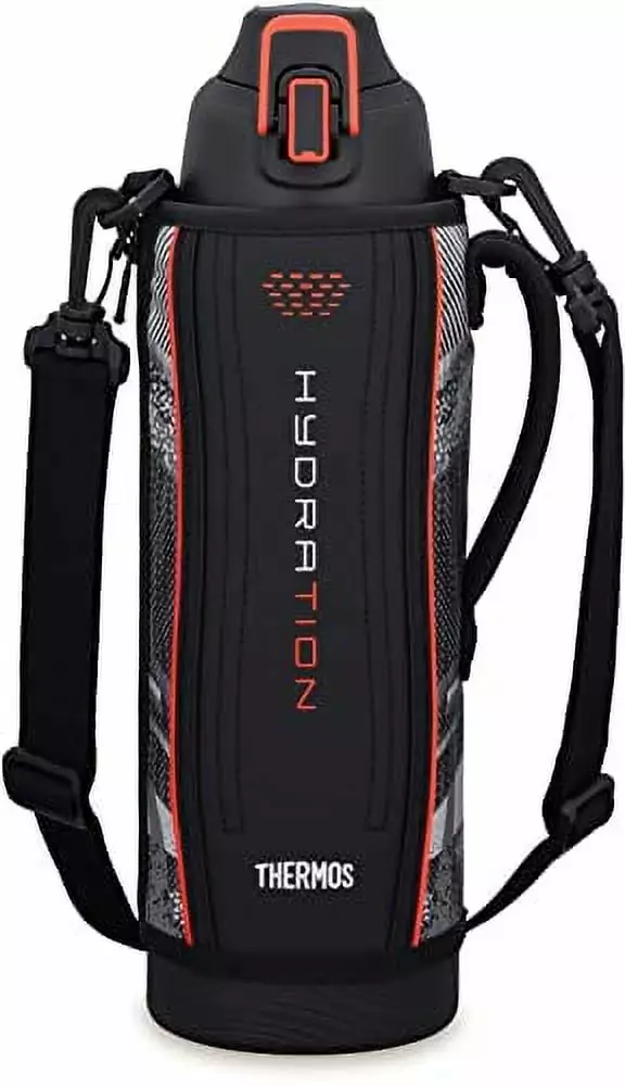Thermos Vacuum Insulation Sports Water Bottle 1.5L Black Valencia Cold Insulation FHT-1502F BKV