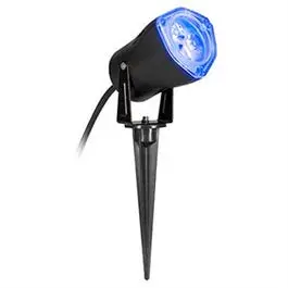 LED Outdoor Spotlight Blue Patio and Pathway Lighting Gemmy