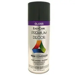 Premium Decor Slate Gray Gloss Spray Paint 12 oz Modern Home Projects EasyCare