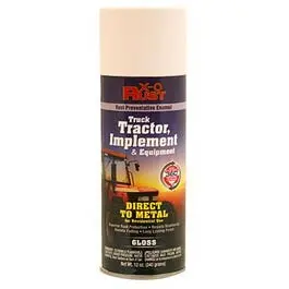 Rust-Preventative Enamel Paint & Primer Gloss White 12 oz Spray Metal Surfaces X-O Rust