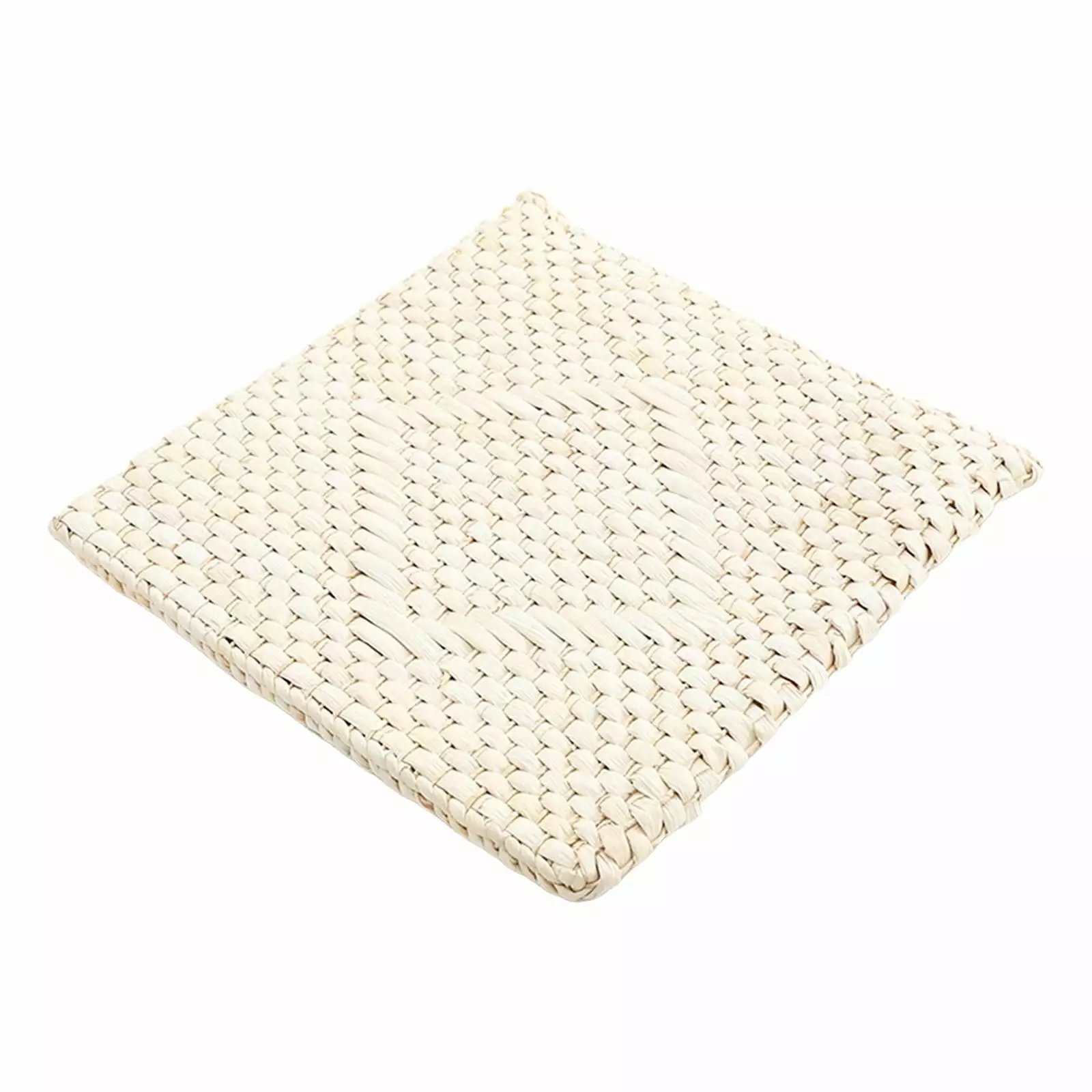 Pouf Woven Seat Cushion Square Cozy Hand Woven Breathable Chair Seat Mat Tatami Cushion Indoor Bedroom Outdoor Meditation ...