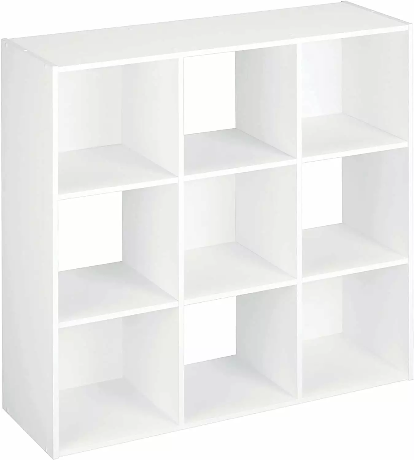 9 Cube Laminated Wood Reversible Stackable Open Bookcase Display Shelf Storage Organizer ClosetMaid