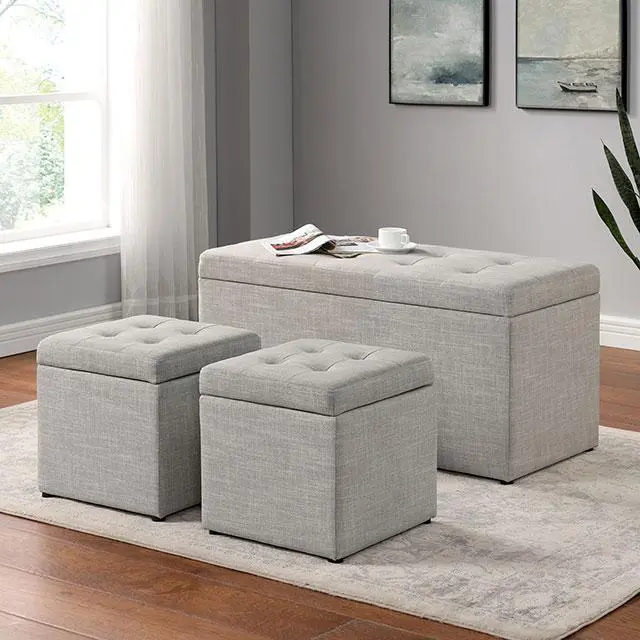 DARYN Storage Bench Ottoman Entryway and Living Room