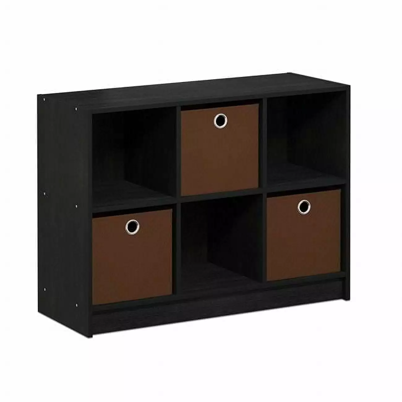 99940AM-MBR Basic 3 x 2 Bookcase Storage Bins Americano Medium Brown Lauren Ralph Lauren
