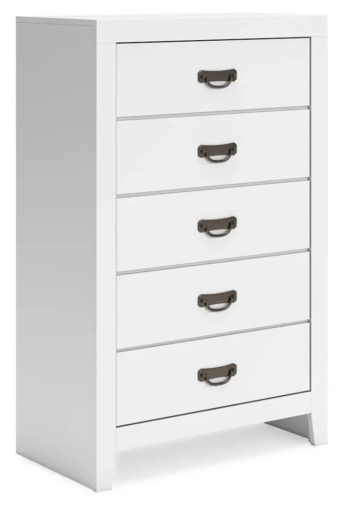 Binterglen - Five Drawer Chest - Ivory