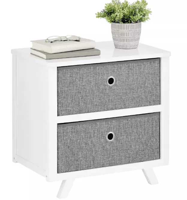 mDesign Fabric Dresser Storage Organization Chest Unit roushimao