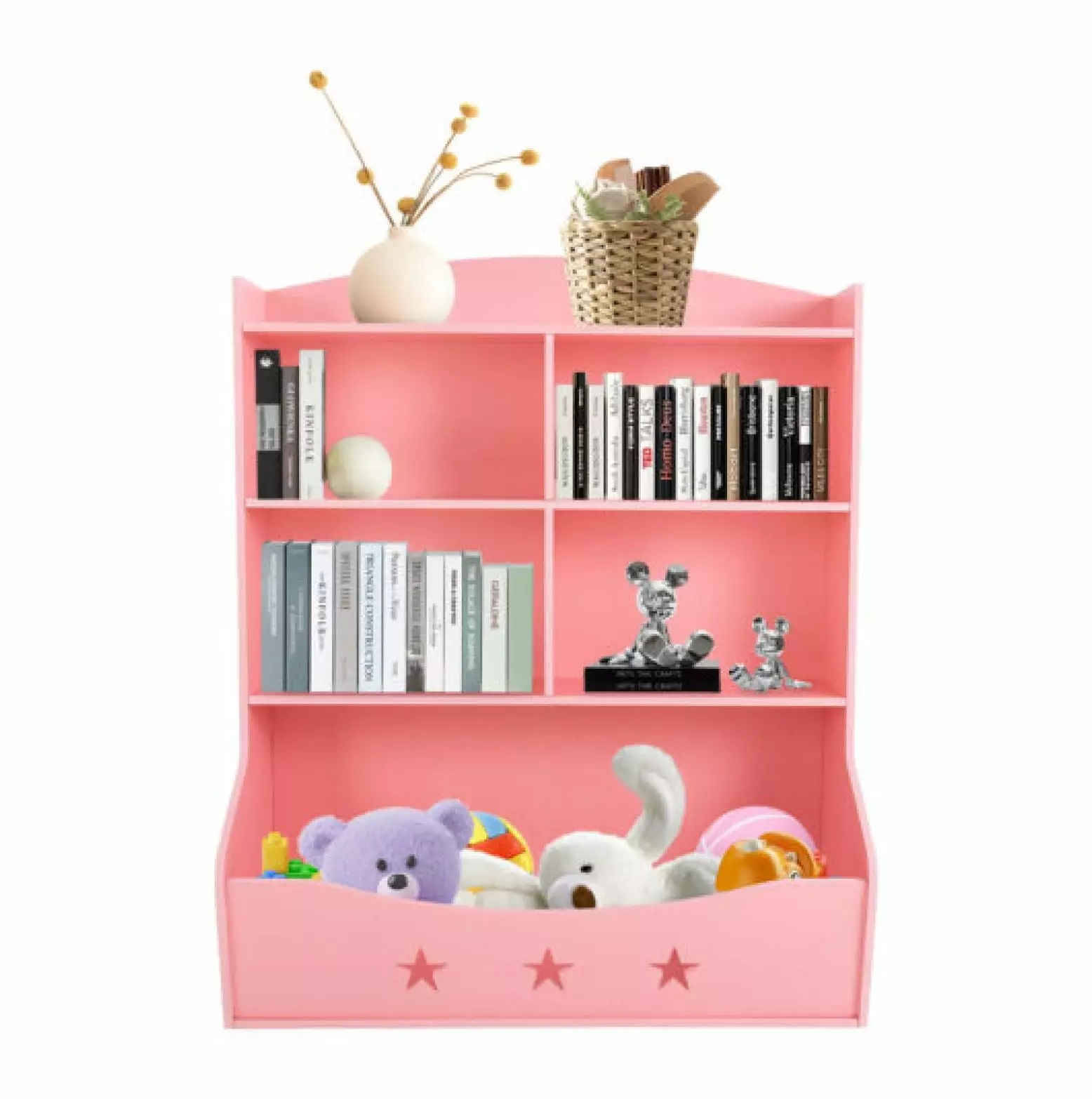 Hongwa Kids Bin Toy Storage Box Bookcase Organizer Shelf Playroom Bookshelves