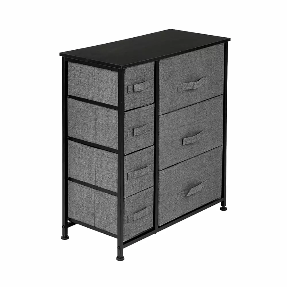 Bluethy Dresser 7 Drawers Furniture Storage Tower Unit Bedroom Hallway Closet Office Organization Steel Frame Wood Top Eas...