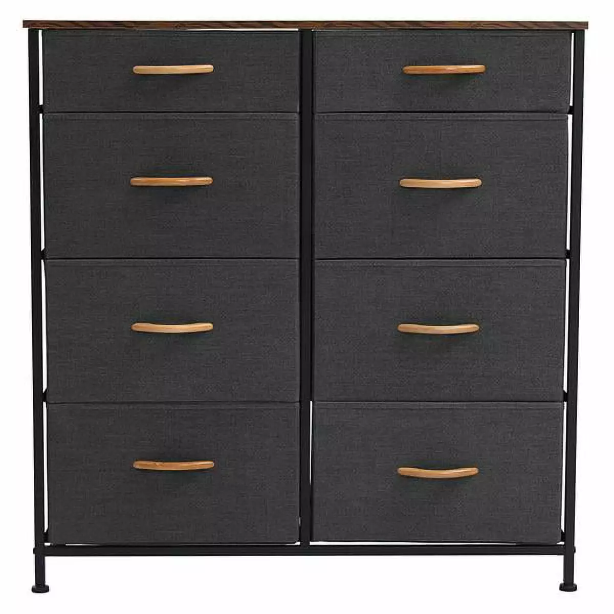 Fithood Vertical Furniture Storage Tower Sturdy Steel Frame Easy Pull Fabric Bins Organizer Unit Bedroom Hallway Entryway ...