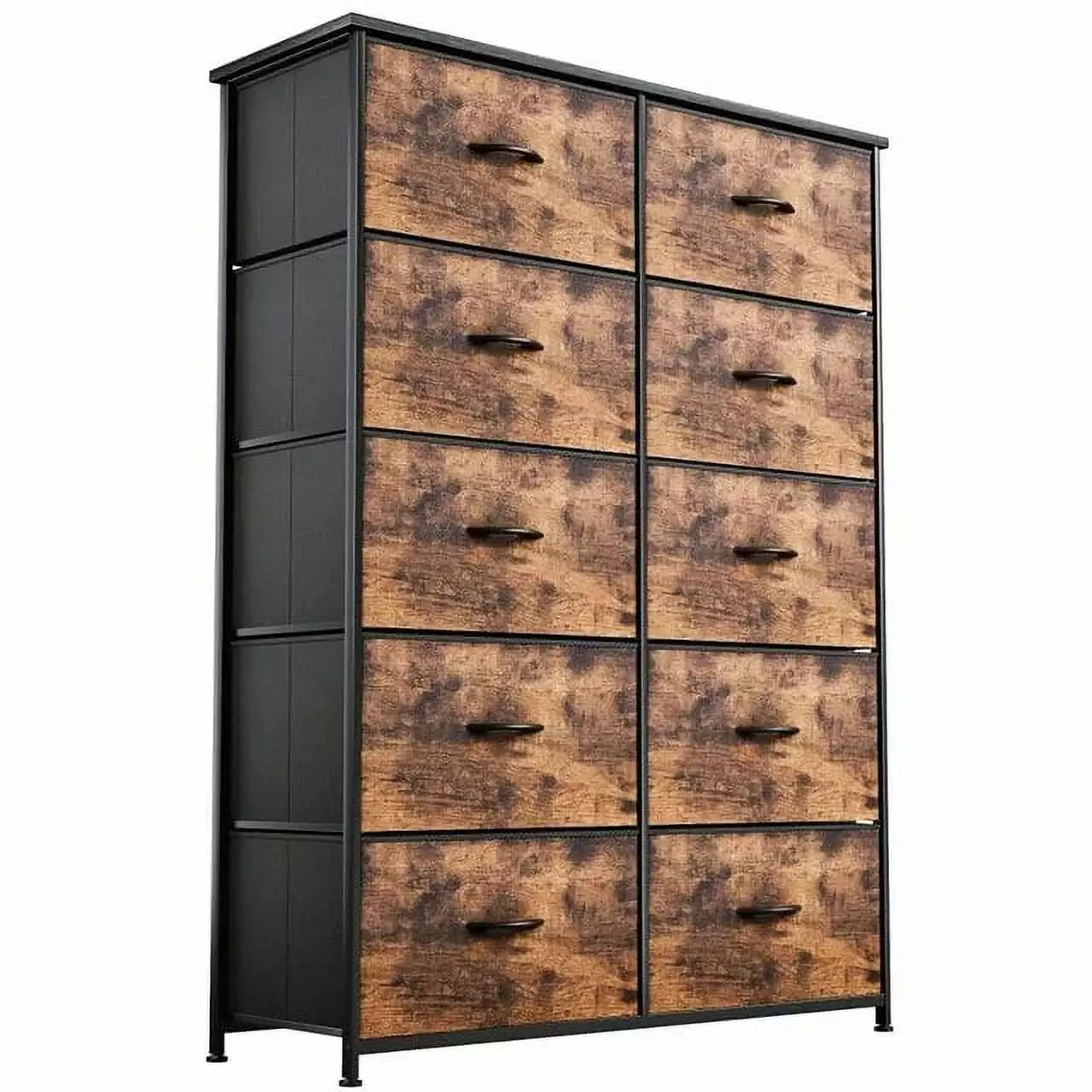 Tall 10 Drawer Fabric Storage Tower - Arranger Unit Bedroom & Closet GROWTOCHOICE | LLC