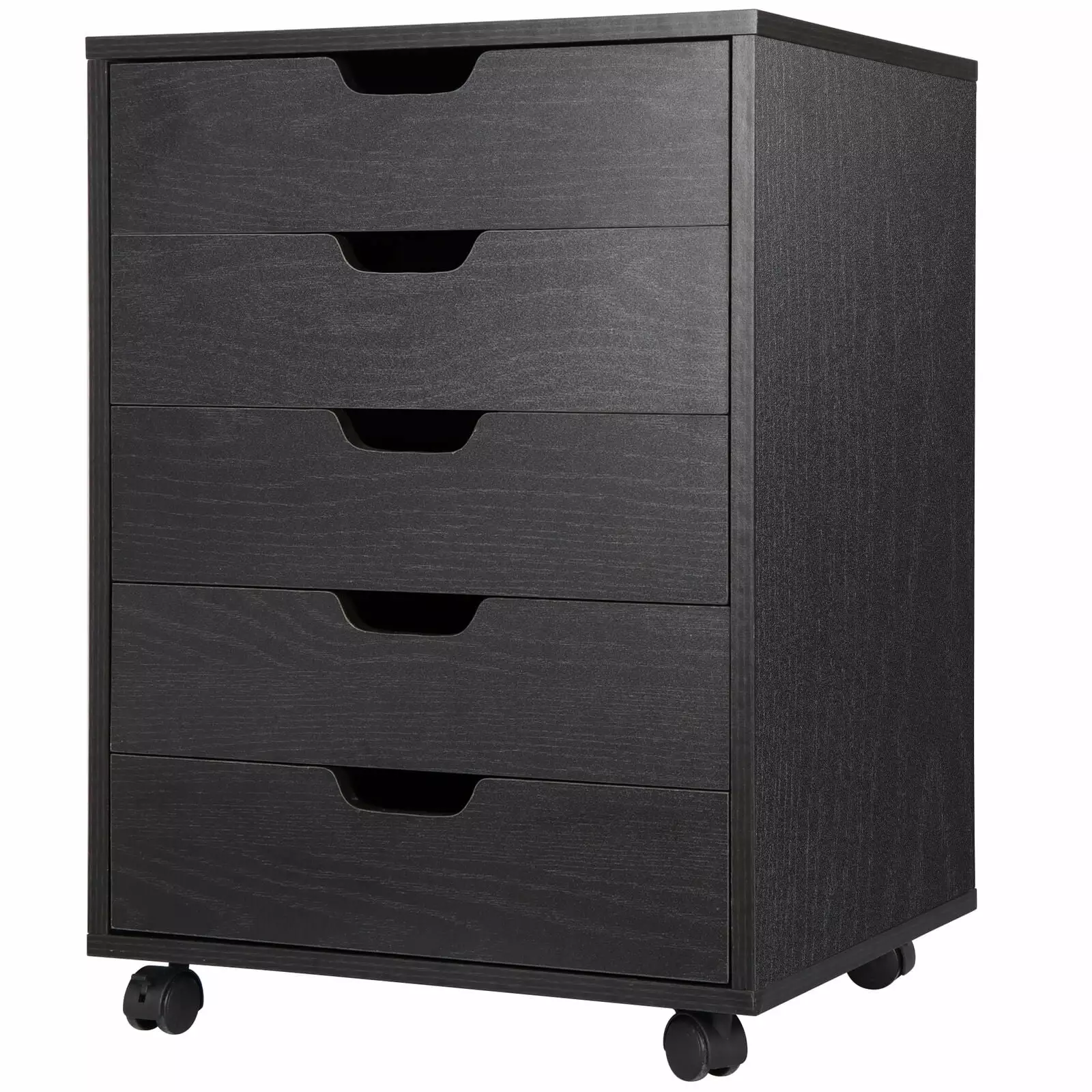 ZenStyle 5 Drawers Storage Cabinet Dresser Storage Tower Bedroom Office Black