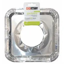 Gas Stove Foil Bib Liners 8-Pk. Stove Protection Range Kleen
