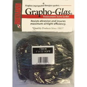 Rutland 94 Woodstove Gasket Black Rope Stove Door Seal Replacement