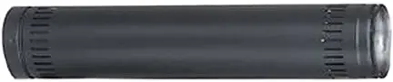 5 Inch x 24 Inch 24 Gauge Black Stove Pipe Ventilation Gray Metal