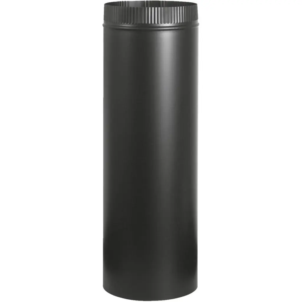 Imperial Snaplock 5 . x 24 . 1200 F Black Stove Pipe Wood Stoves