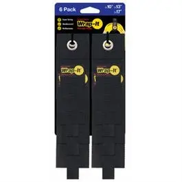 Heavy Duty Storage Straps 6-Pack Assorted Organizing Wrap-It