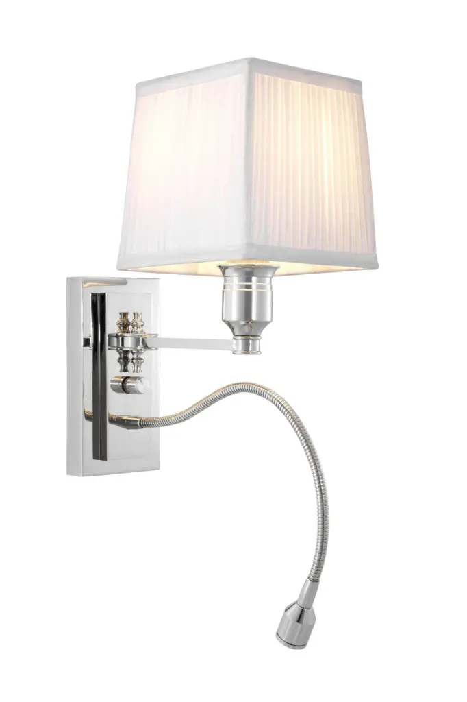 White Swing Arm Picture Light Eichholtz Ellington Adjustable Wall Lamp
