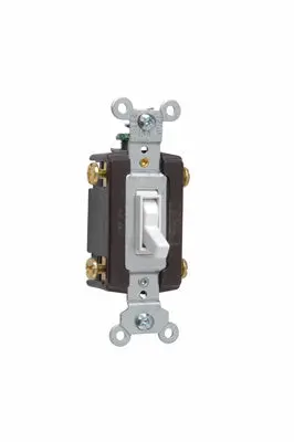 Pass & Seymour Trademaster Grounding Toggle Switch 15A 120V White Safe Electrical Control Pass u0026 Seymour
