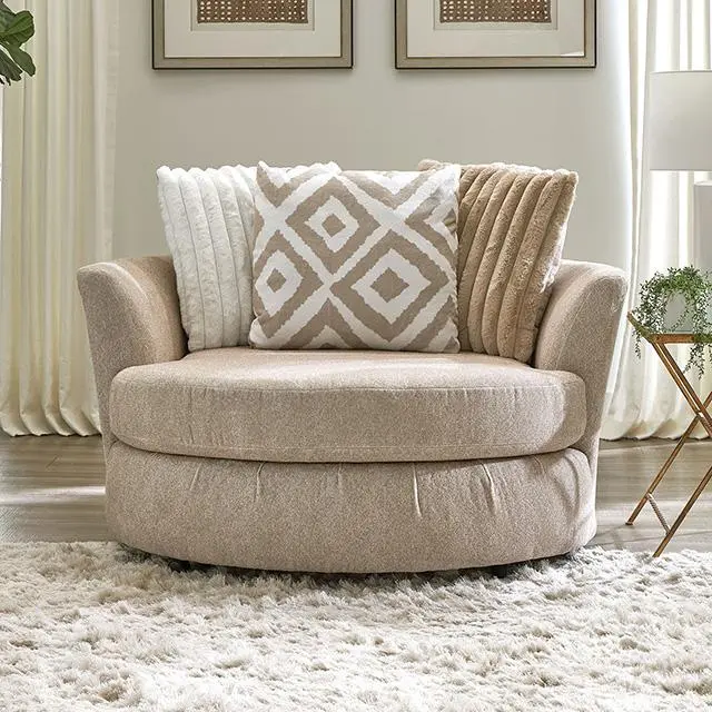 Loughlin Swivel Chair - 360 Degree Rotating Lounge Chair