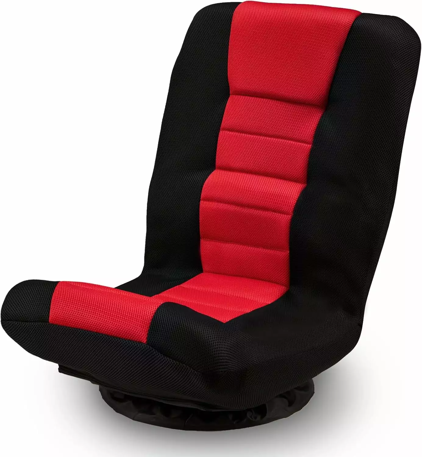 360 Degree Swivel Floor Chair 6 Adjustable Positions and Armrest Relaxing - Red NJ